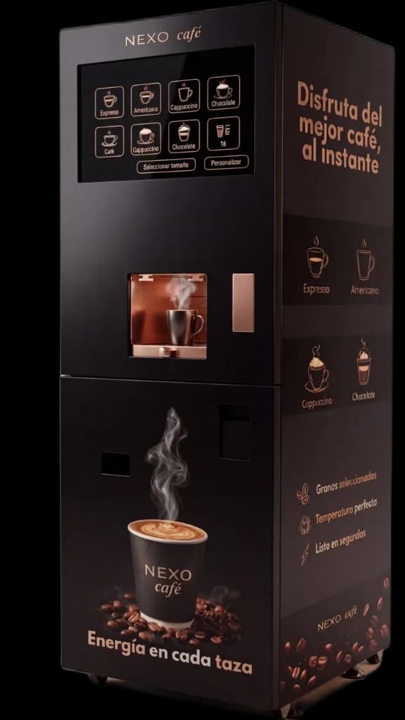 Máquina vending Nexo Café para oficinas en Medellín