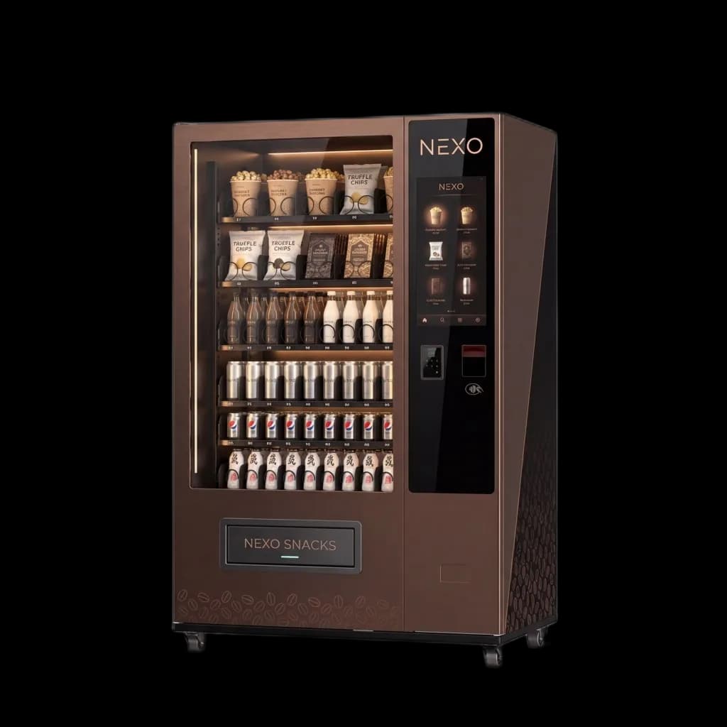Máquina vending Nexo Snacks para oficinas en Medellín
